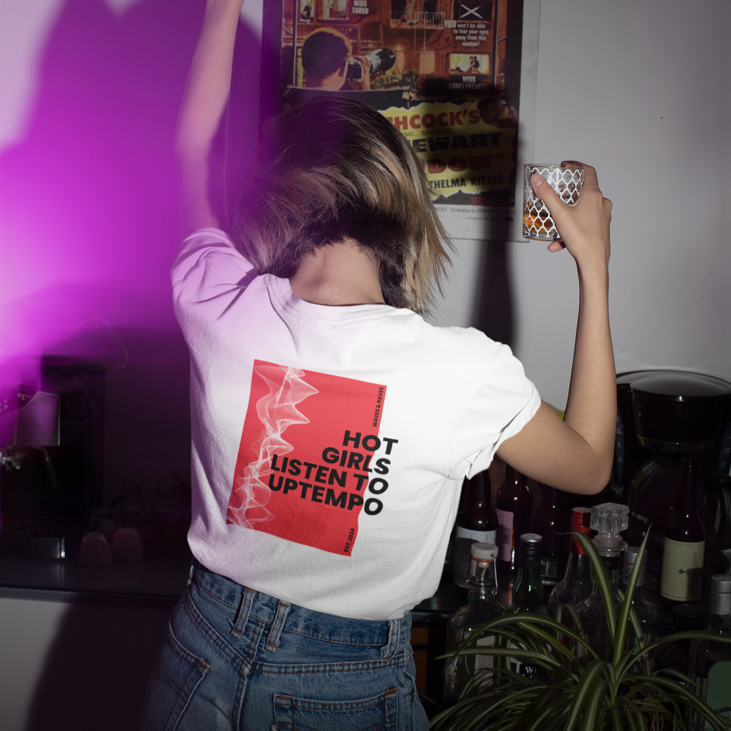 Hot Girls Listen To Uptempo - Womens T-Shirt